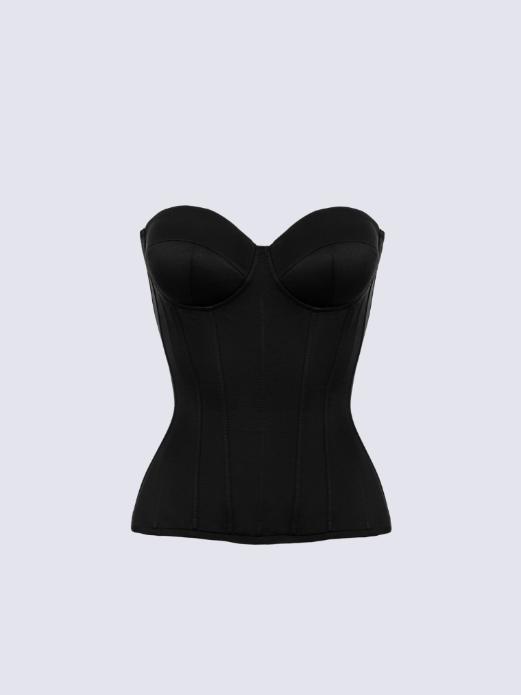 Fashion Ave Satin Sweetheart Corset