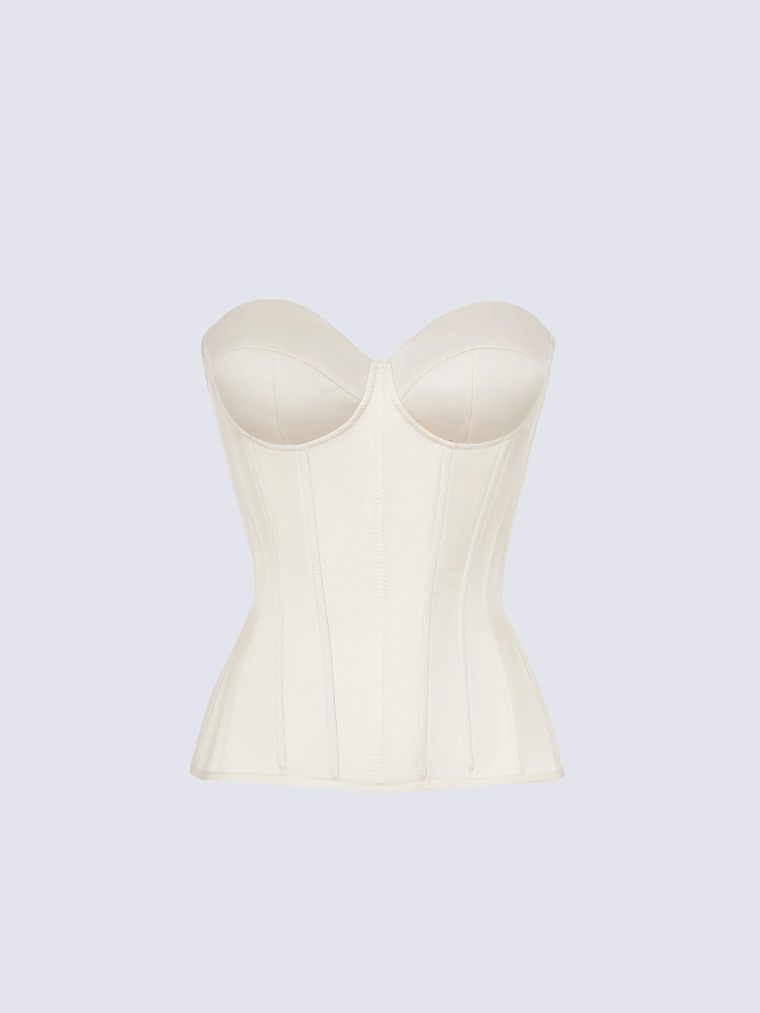 Fashion Ave Satin Sweetheart Corset