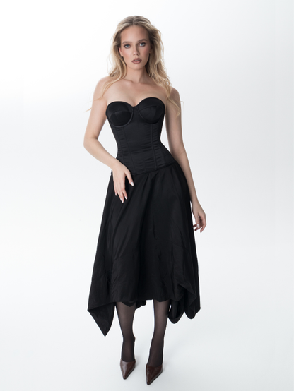 Fashion Ave Satin Sweetheart Corset