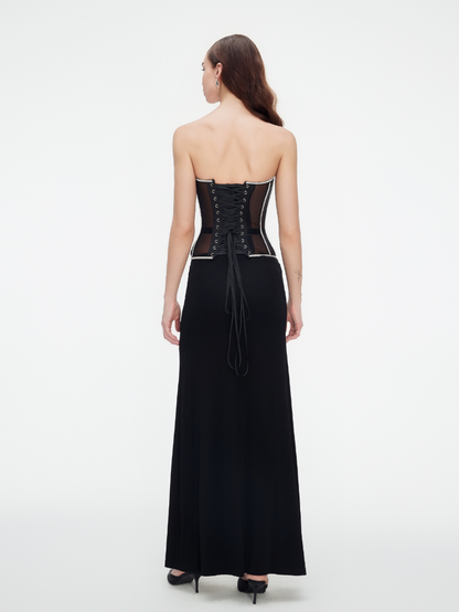Fashion Ave Rhinestone Trim Secret Form Corset