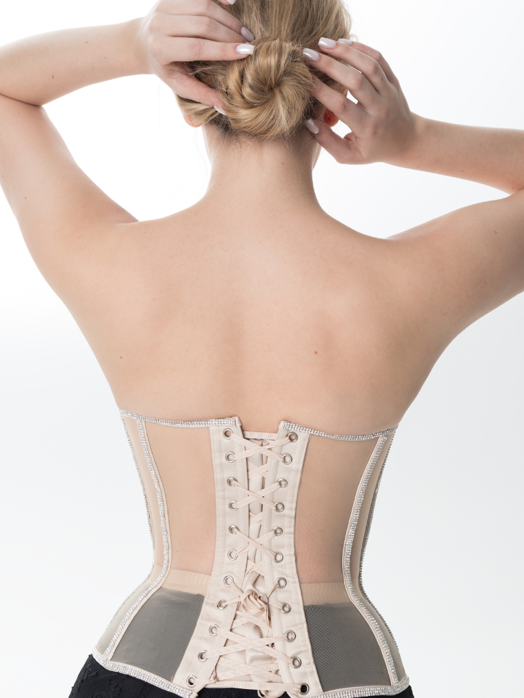 Fashion Ave Rhinestone Trim Secret Form Corset
