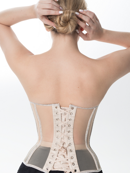 Fashion Ave Rhinestone Trim Secret Form Corset