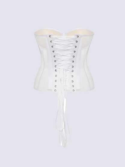 Fashion Ave Secret Form Black Sheer Corset Bra