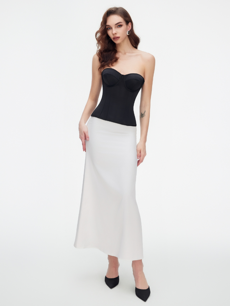Fashion Ave Satin Sweetheart Corset