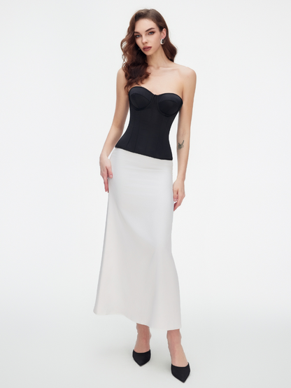 Fashion Ave Satin Sweetheart Corset