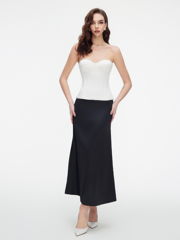 Fashion Ave Satin Sweetheart Corset