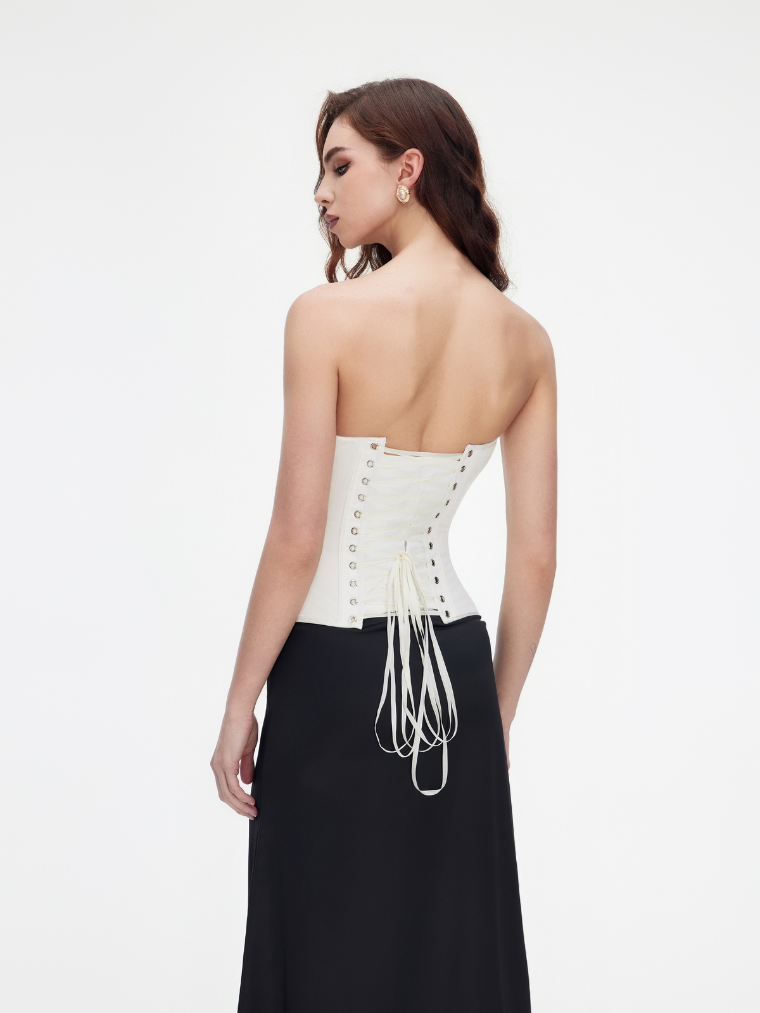 Fashion Ave Satin Sweetheart Corset