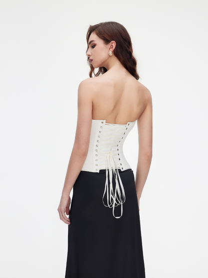 Fashion Ave Satin Sweetheart Corset