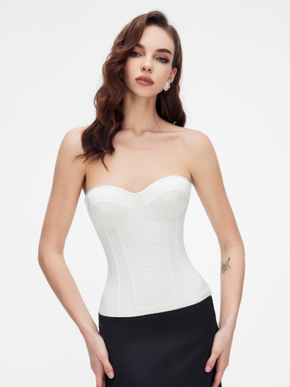 Fashion Ave Satin Sweetheart Corset